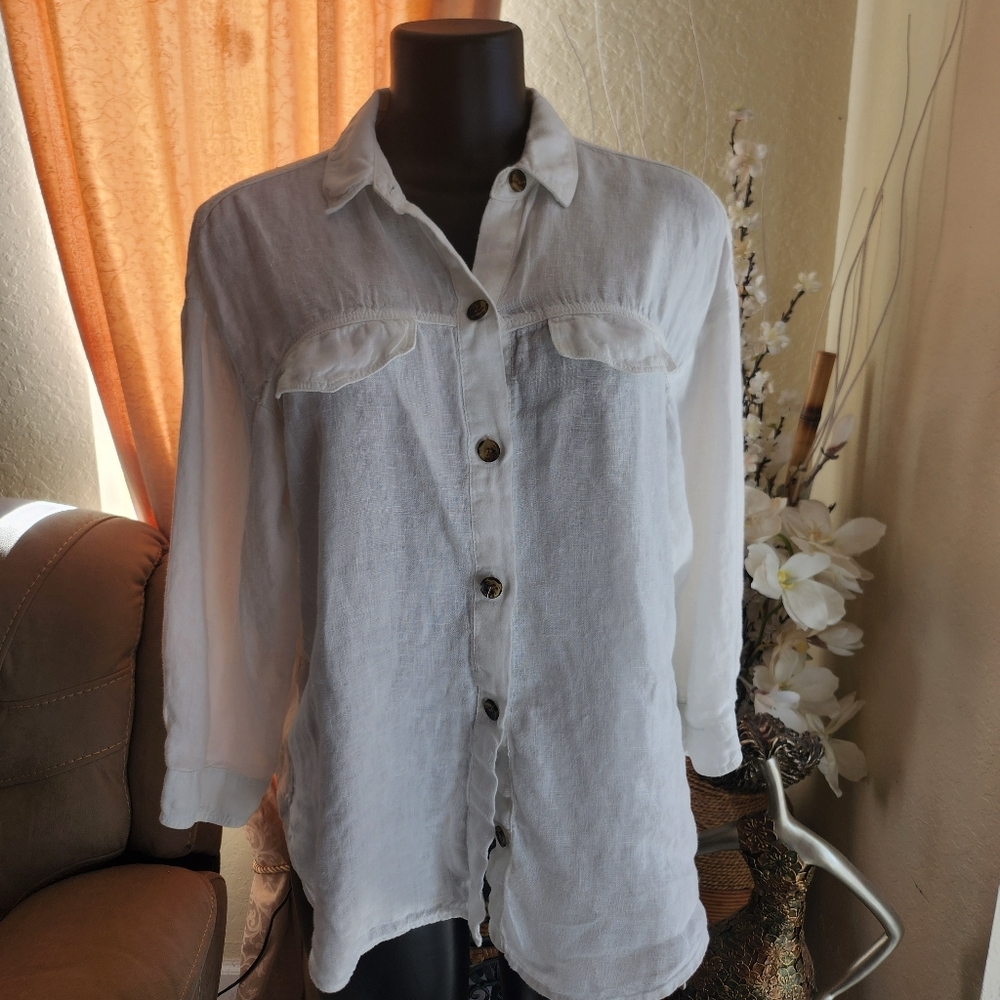Zara linen top size S